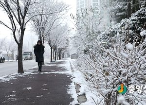[포토]눈덮힌 출근길