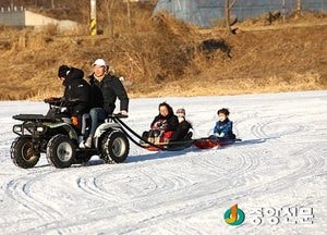 양평 동동카누썰매로 얼음왕국 달려보자