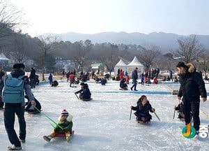 이천시, 설봉공원 ‘얼음 썰매장’ 폐장