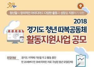 이천시, ‘2018 청년 따복공동체 활동지원’ 공모사업 접수