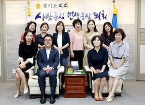 정기열 의장, 안양 가정어린이집聯 임원 접견