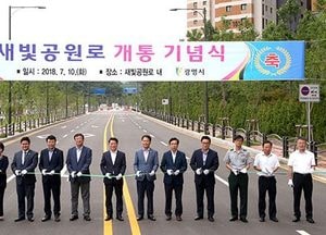 광명-안양시 협치 성과, 새빛공원로 개통