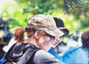 하얀종이 위에 물들인 ‘여주의 樂’