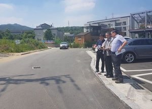 용인시 수지구 정해동 구청장, 13곳 주요 사업지 현장점검 진행