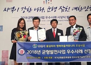 포천시, ‘물길따라 행복마을 커뮤니티 조성’ 노력 결실‧‧‧균형발전 우수사례 선정