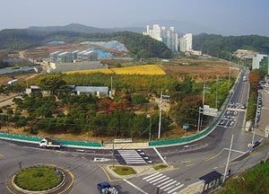 처인구 수포교앞 삼거리 도로 확장 개통 ‘시원’