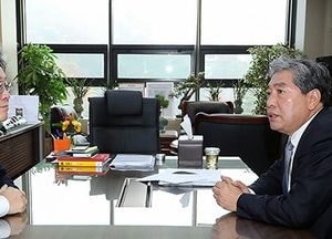 2019년 본예산 편성 관련 이재명 지사 - 도의회 의장 환담