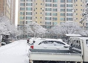 [포토]첫눈 내린 아침 풍경