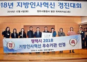 평택시, 지방인사혁신 대회 최우수상 수상