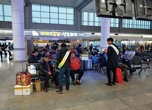 옹진군, 봄철 산불예방 캠페인…연안여객터미널서 전단지 배부