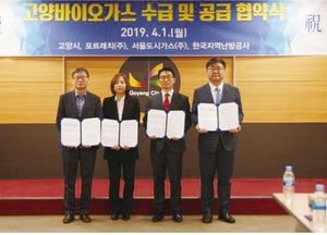 고양시, 바이오가스 수급·공급 협약식 개최