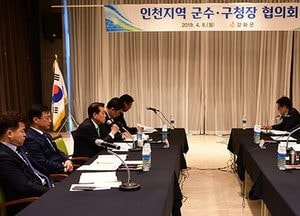 강화군, 인천지역 군수·구청장 협의회 개최…시-군․구 간 상생협력방안 모색