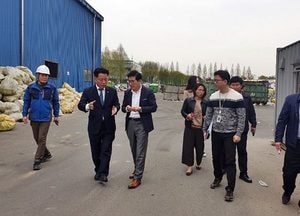 장덕천 부천시장, 재활용 선별장 신축 공사 현장 방문