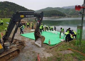 농어촌공사 여주이천지사, 원부저수지 비상대처 훈련 실시