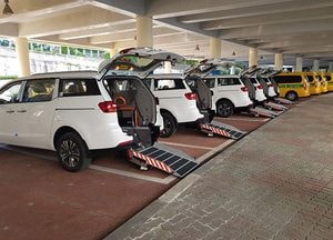 의정부시, 노후된 교통약자 콜택시 신차 5대 교체
