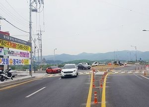 양평대교 북단사거리 회전교차로 개통…차량안전사고 발생 감소 기대
