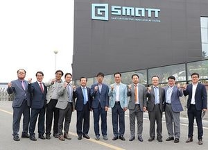 정장선 평택시장, 중소기업 '지스마트' 방문 간담회 가져