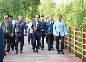 정장선 평택시장, 배다리생태공원서 소통행정 구현