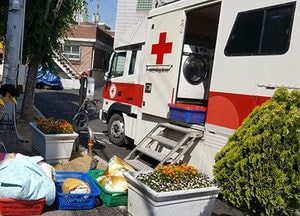 동구 화수2동, 적십자 봉사회의 무료세탁서비스 실시