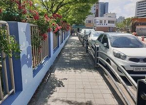 동구, 송현초 담장 말끔하게 새단장