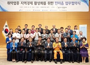용인시, 대리운전·퀵서비스…취약업종 고용안정 업무협약 체결
