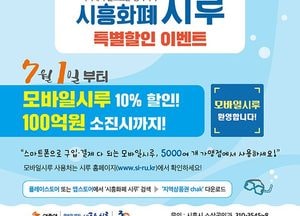 시흥화폐 모바일 ‘시루’, 첫날 6억 5000만 원 판매
