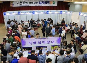 과천시, 오는 17일 시청서 ‘일자리 박람회’ 개최