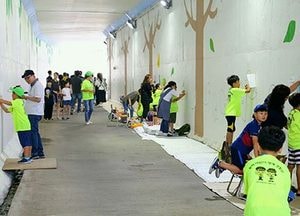 미추홀구 문학동 용주사 터널 벽화 골목으로 탈바꿈