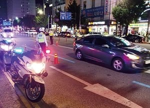 인천지방경찰청, 심야 오토바이 특별 단속
