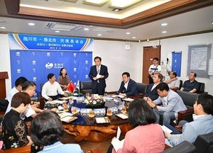 중국 화이베이시, 실리적 교류 위해 포천시 방문