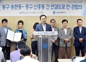 인천 ‘동·중구 관통도로’ 20년만에 뚫린다…市, 7차 민관협의회서 합의안 발표