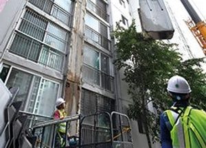 수원시, 주민대피 아파트 배기구조물 철거 완료