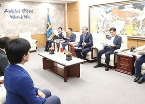 송한준 의장, 일본 가나가와현 의회 방문단 접견 협력 방안 논의