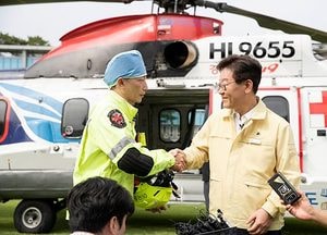 응급환자 책임질 ‘닥터헬기’ 하늘길로…道, 도청서 헬기종합시뮬레이션 훈련