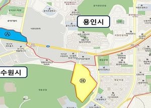 용인 청명센트레빌 아파트 단지, 수원시로 편입 완료