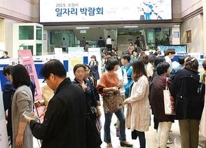 수원시 ‘일자리 박람회’ 249명 현장 채용 성과