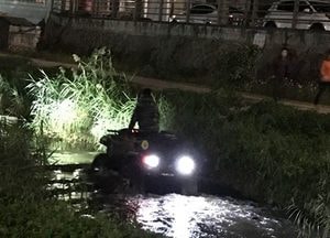 한밤중 수원천에서 무슨 일이?