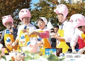이재명 지사·박원순 시장, 돼지고기 소비 촉진 캠페인 참석