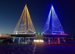 화성시 전곡 마리나항, ‘요트트리 점등’설치