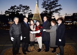 파주시, 연말연시 ‘평화의 트리’ 점등