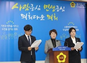 경기도의회 민주당 "일본은 여성 상대로 한 전쟁범죄에 대해 진정한사과와 배상 해야"
