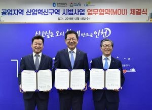 인천시-동구-LH, 공업지역 활성화 시범사업 추진 3자 협약 체결