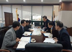 정장선 평택시장, 환경유역청장과 지역환경 현안 논의