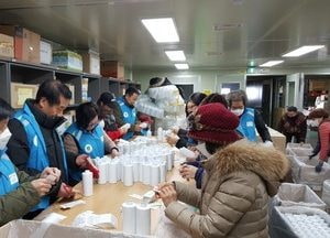 이천시 지역자율방재단-자원봉사센터, 태진방역업체  ‘ 코로나’  확산방지 지원