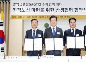 경기도-부천·김포·하남시, ‘GTX-D 노선’ 추진 공동 협력