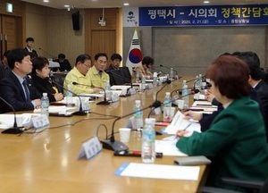 평택시 - 시의회 , 주요현안 공유 정책간담회 열려