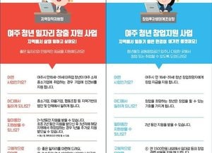 여주 청년 일자리사업 신규 대상자 선정