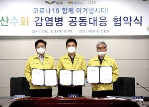 오산·수원·화성시, 감염병 공동대응 ‘코로나19’ 위기 이겨낸다