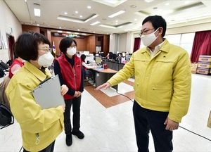 박남춘 시장과 차준택 부평구청장 코로나19 구 보건소 등 현장점검