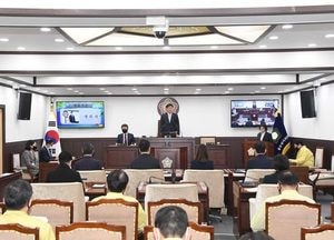코로나19 확산방지 동참...동두천시의회 임시회 하루 일정으로 개회